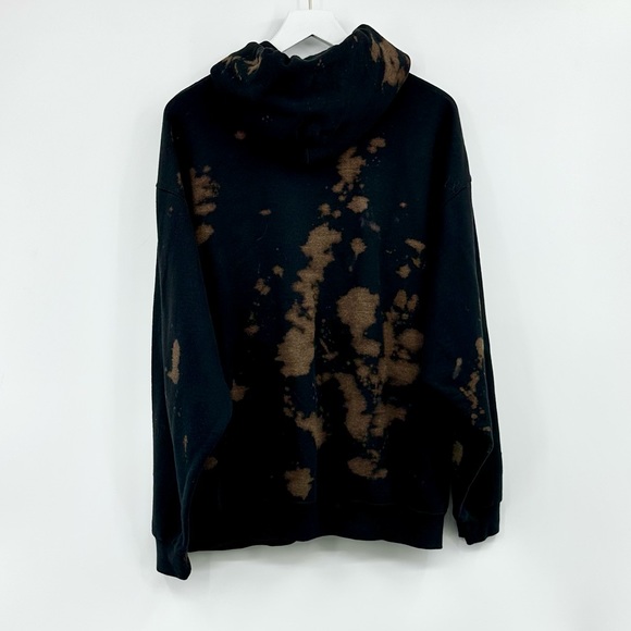 ECU Pirates Custom Upcycled Bleach Distressed Hoodie Size XL - Picture 7 of 8